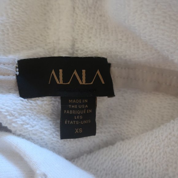 Womens Alala White Hoodie Sweatshirt Top XS * - Picture 8 of 11
